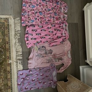 Cute Pink and Purple Kids Pajama Set
